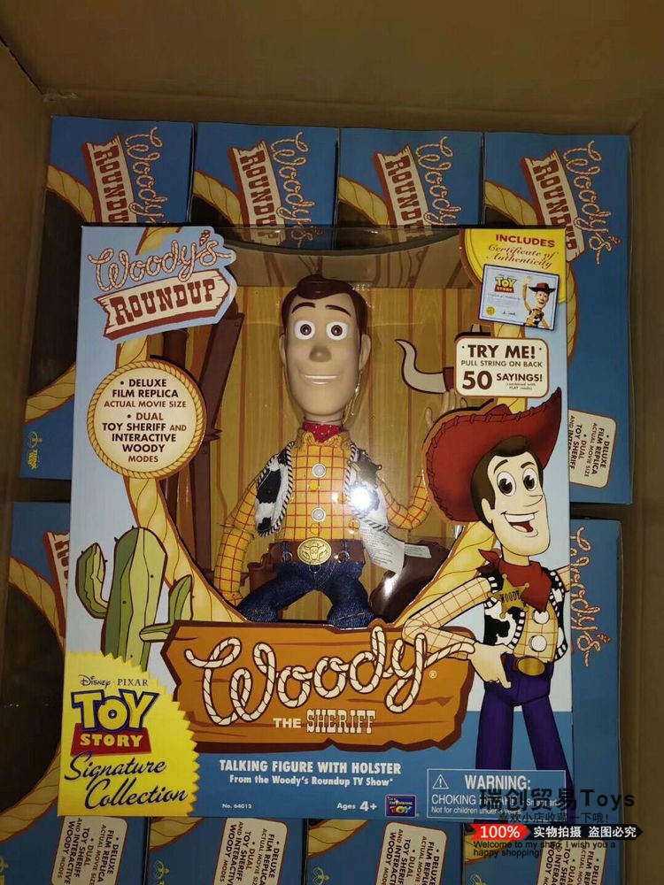 Hardy & English Signed CertificateToy Story Mania luminescence Vocalization wing Bath Lightyear Hu Di Sheriff Trish  image Ornaments Model Toys