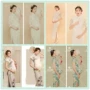 Phụ nữ mang thai chụp ảnh quần áo Phong cách Trung Quốc mới phong cách retro phụ nữ mang thai sườn xám ảnh studio quần áo ảnh phụ nữ mang thai ảnh quần áo - Áo thai sản shop đồ bầu