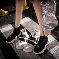 Street dance giày nữ cao cấp 2018 mới mùa thu dày đáy giày hip hop thủy triều Hàn Quốc phiên bản ulzzang thể thao hoang dã giày the thao nữ giá rẻ