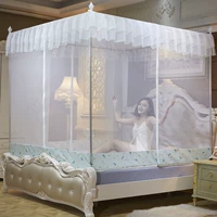 Cửa lưới chống muỗi ba cửa có khóa kéo vuông trên đầu công chúa mùng ngủ giá rẻ