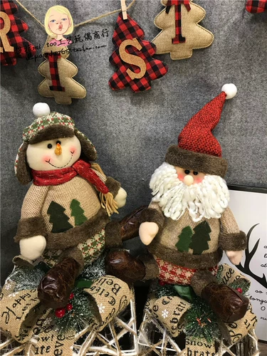 Экспорт иностранной торговли рождественские украшения поставляют Lei Feng Hat Santa Claus Smooth Coll Doll Doll Doll Рождественская украшения подарки