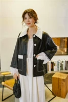 Da dừa đen F002 - Quần áo da áo khoác da nữ hàng hiệu
