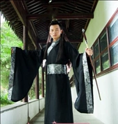 Wei Jinfeng Hanfu nam hiệp sĩ phong cách cổ điển học sinh học sinh quần áo tốt nghiệp lớp họp quần áo hiệu suất hàng năm - Trang phục dân tộc