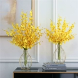 Ins шелковый цветок пластиковый цветочный букет украшение железная металлическая ваза для входа в спальню украшение журнального столика цветочное украшение