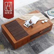 Phong cách mới của Trung Quốc Đồ nội thất phong cách Đông Nam Á Đồ nội thất bằng gỗ óc chó Phòng khách giải trí với ngăn kéo bàn cà phê tre - Bàn trà