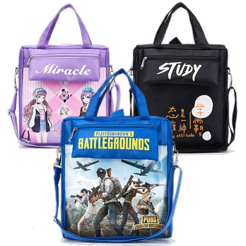 Мультяшный художественный портфель, водонепроницаемая барсетка, льняная сумка, сумка для учебы, в корейском стиле