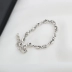 Công nghiệp nặng INS Châu Âu và Châu Mỹ tối giản gió lạnh 925 sterling bạc nữ vòng tay retro cũ xoắn vòng đeo tay cá tính mới - Vòng đeo tay Clasp vòng băng ngọc thủy tảo neja Vòng đeo tay Clasp