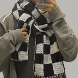 Шахматы для влюбленных, плетеный шарф ручной работы, клубок пряжи, DIY