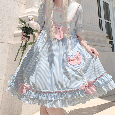 taobao agent Genuine dress, Lolita style, with short sleeve, Lolita OP