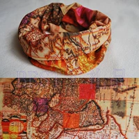 Металлический дорожный музыкальный шарф-платок, карта, в стиле панк