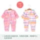 Bộ đồ liền thân cho bé mùa xuân và mùa thu cotton gạc 3-6-12 tháng - Áo liền quần