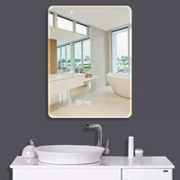 Зеркальная паста для ванной комнаты Стена Бесплатная Панчара -Адгезивная туалетная стена Стеклянная стена -туалет туалет туалет туалета, зеркало для ванной комнаты, зеркало для ванной комнаты