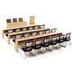 Bàn đào tạo nội thất văn phòng sinh viên bàn đôi và ghế trường bàn ba đào tạo bàn tư vấn nền tảng - Nội thất giảng dạy tại trường Nội thất giảng dạy tại trường