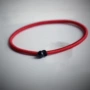 [Red] Rain Ink Sen Thiết kế ban đầu Handmade SpongeBob Red String Thin Anklet | Tươi và đơn giản | Onyx đen những mẫu lắc chân đẹp nhất