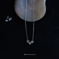 Fanshu для ручной работы- "Wish Star" S925/999 Pure Silver Simple и чистое звездное ожерелье