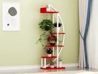 Белая полка красная доска