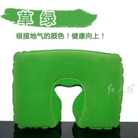Одиночная надувная подушка трава зеленая