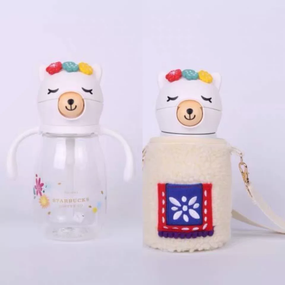 Starbucks, летний кофе лама, стекло со стеклом, 2020, с маленькими медведями