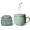 Long Tách trà celadon tách gốm có nắp cốc trà Ge Kiln cốc đồng tâm đặt trà tùy chỉnh - Trà sứ