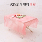 Khăn trải bàn dùng một lần khăn trải bàn bằng nhựa dày khăn trải bàn tròn bàn hình chữ nhật vải bàn dùng một lần phim đám cưới - Các món ăn dùng một lần
