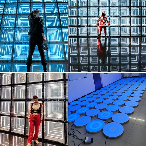 Светодиодная дорожная индукционная световая панель, зеркальный эффект, 3D