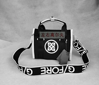 Сумка через плечо, черная вместительная и большая сумка для хранения, высококлассный материал, в корейском стиле