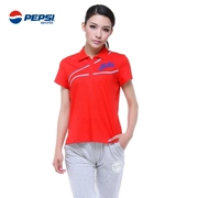 PEPSI Pepsi áo thể thao retro Áo phông mùa hè cotton nữ giản dị Áo thun ngắn tay 051123202 - Áo polo thể thao