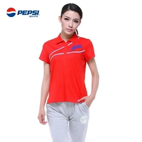 PEPSI Pepsi áo thể thao retro Áo phông mùa hè cotton nữ giản dị Áo thun ngắn tay 051123202 - Áo polo thể thao áo polo kẻ ngang