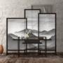 Mới phong cách Trung Quốc phân vùng màn hình phòng khách bằng gỗ hiên cổ điển vải đơn giản thời trang có thể tháo rời màn hình ghế ngồi Zen phong cảnh - Màn hình / Cửa sổ mẫu song cửa sổ đẹp