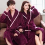 Áo ngủ dày mùa đông flannel vài bộ đồ ngủ áo choàng tắm nữ san hô nhung áo choàng nam cộng với dịch vụ nhà mùa thu Changchun do ngu