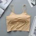 Trắng mỏng Vai yếm Vest Vest Bọc ngực Cơ sở Chống sáng ngắn Ngực Ban nhạc Thể thao Cô gái Đồ lót Bra - Ống Ống
