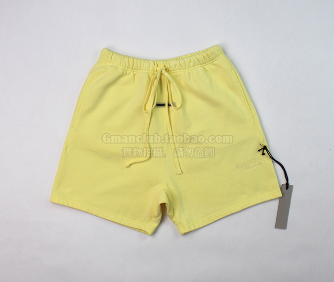 YellowHigh street Fear of god fog Essentials ™ Season 6 limit Plush shorts sweatpants  4 colour enter