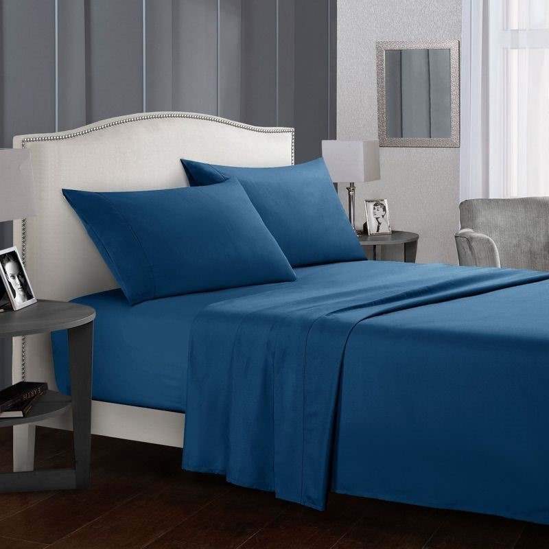 Navy Blue2021bedsheetsetsfittedbedsheetsetbeddingcovertwin