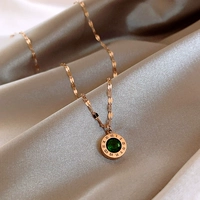 Ожерелье из нержавеющей стали, модная универсальная цепочка до ключиц, популярно в интернете