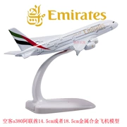 Mô hình máy bay Airbus a380 UAE 18,5cm Mô hình máy bay hợp kim tĩnh Airbus Emirates