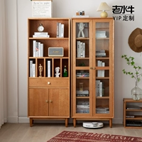 老水牛 Скандинавская мебель, книжный шкаф из натурального дерева, кухня, система хранения