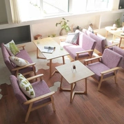 Giải trí bàn tròn cô gái ghế bành đơn nội thất căn hộ nhỏ sofa căn hộ lười biếng cửa hàng khách sạn - FnB Furniture