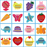 Флисовый плетеный набор материалов для детского сада, «сделай сам», раннее развитие