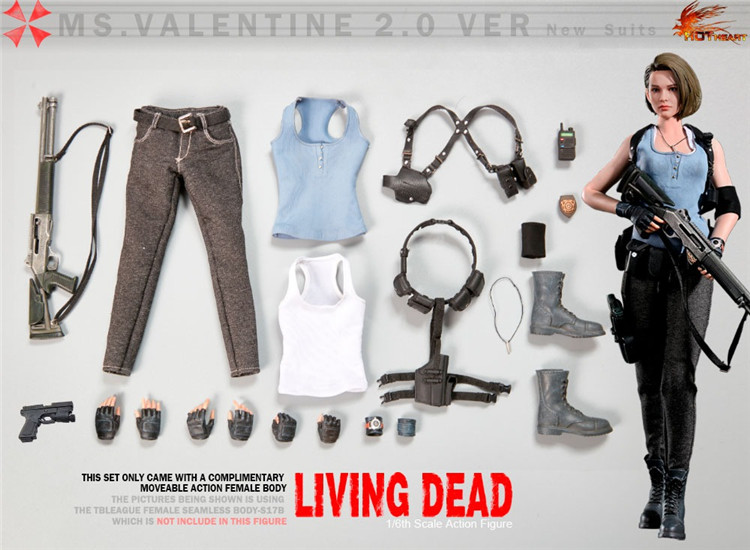 A Total Price Of 620 YuanPre sale HotHeart1 / 6FD009 Zombies Female killer 2.0 Movable Female soldier image