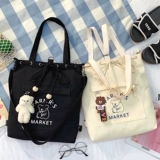 Брендовый шоппер, сумка на одно плечо с бантиком, сумка через плечо, в корейском стиле