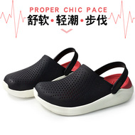 dép quai ngang nữ đế cao Giày Croc nam phong cách Hàn Quốc mới chống trơn trượt đế dày dành cho sinh viên đi biển giày sandal và dép đi trong nhà đế mềm hợp thời trang Baotou dép quai hậu nữ cao gót dép quai ngang nam