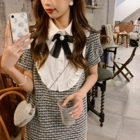 Съёмное платье с бантиком, коллекция 2021, в корейском стиле