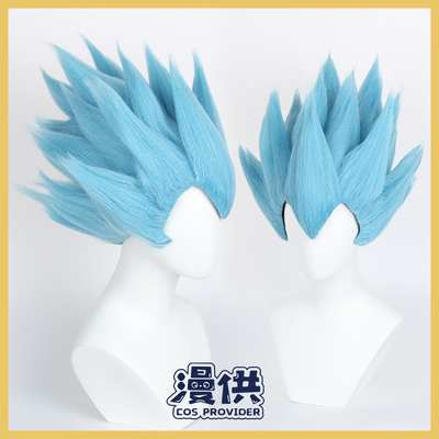 taobao agent Dragon Ball Super COS Vegeta wig blue sky