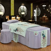 Cao cấp châu Âu bộ giường denim sang trọng bedspread vẻ đẹp sức khỏe vẻ đẹp massage salon bedspread Body đặc biệt nhỏ gọn - Trang bị tấm