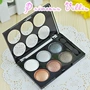 Alpha Alpha 6 màu Silk Satin Shiny Eyeshadow Palette Smok Earth Big Eyes Charm phấn mắt hàn quốc