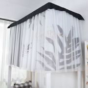 Rèm ngủ tập thể màn chống muỗi màn kép sử dụng kính râm rèm che phòng ngủ Hàn Quốc màn chống muỗi in rèm đơn giản thoáng khí 幔 - Bed Skirts & Valances