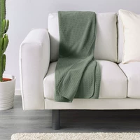 0.6 ấm IKEA IKEA Ipopoli giải trí chăn mền mùa xuân và mùa thu chăn thảm sofa chăn mùa hè mát chăn chăn lông cừu chữ vạn