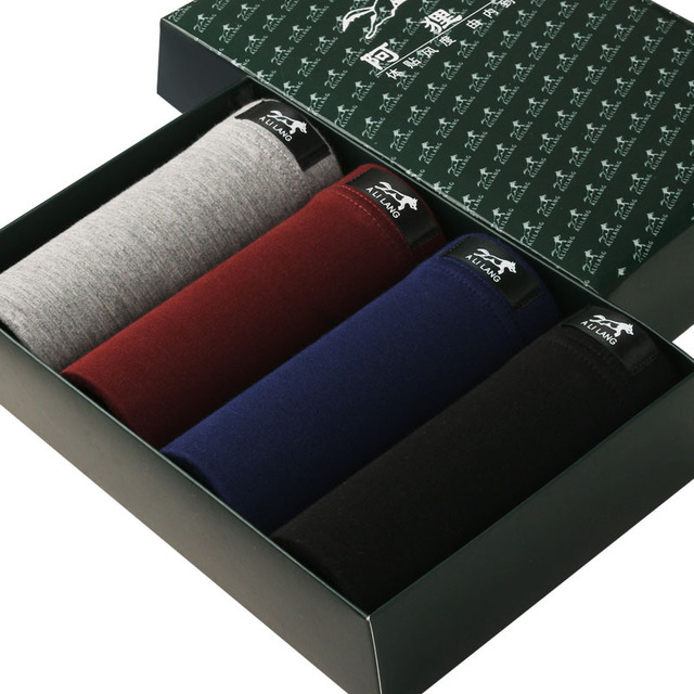 Four 408 Packages7 strip Gift box Four corners man underpants man underpants men " sunderwearbriefs