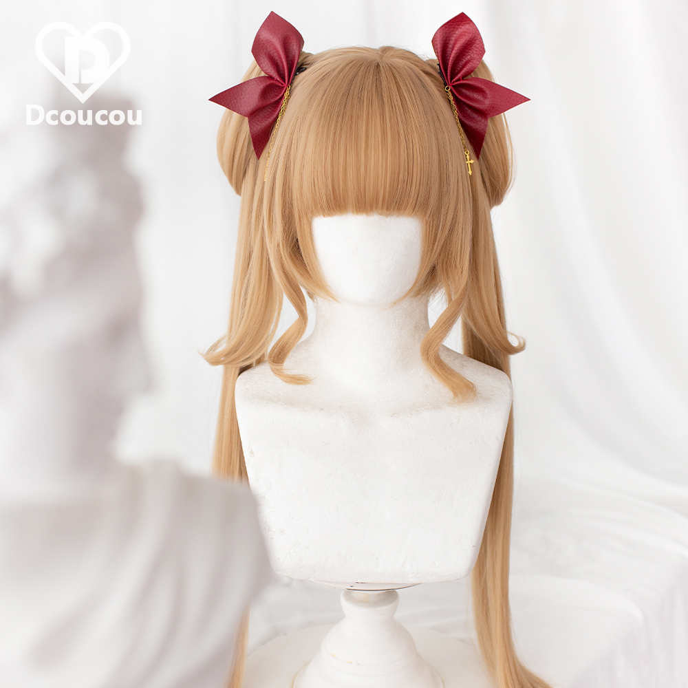 Placer GoldMyrtle | 70cm Super long dual horsetail Tiger clip suit | Wigs | Dcoucou Tofu pudding home