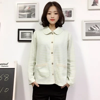 Hui Yi Ge mùa xuân cotton dài tay sọc đồ ngủ thoải mái giản dị dịch vụ nhà ren tops quần áo của phụ nữ đồ bộ kiểu đẹp 2021